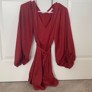 Red holiday dress
